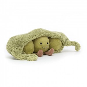 Jellycat Amuseable Pea in a Pod 9 CM X 26 CM, Jellycat USA | YK9562834