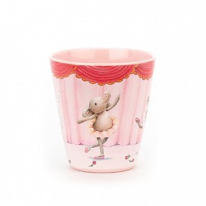 Jellycat Elly Ballerina Melamine Cup 9 CM X 9 CM, Jellycat USA | KO5780642