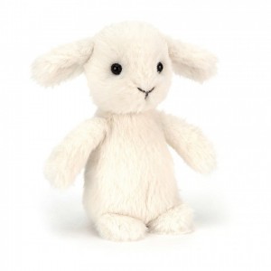 Jellycat Fluffy Lamb 11 CM X 7 CM, Jellycat USA | UX5289706