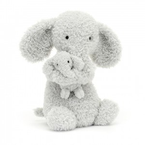 Jellycat Huddles Grey Elephant 26 CM X 14 CM, Jellycat USA | DO6159728