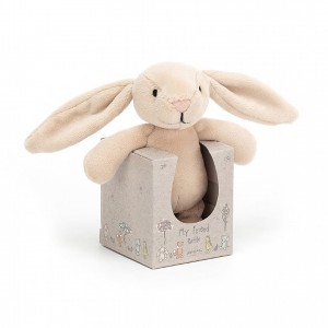 Jellycat My Friend Bunny Rattle 12 CM X 5 CM, Jellycat USA | CD5671903