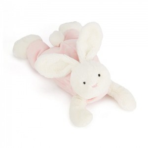 Jellycat Velvet Bunny Pink Sleepy 33 CM X 15 CM, Jellycat USA | KW3948102