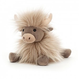 LARGE Jellycat Gamboldown Cow 24 CM X 16 CM, Jellycat USA | TR3781452