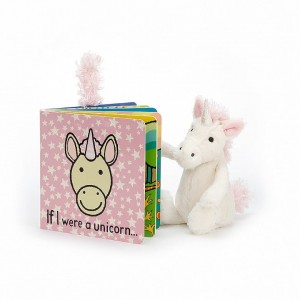 SMALL Jellycat If I Were A Unicorn Book and Bashful Unicorn, Jellycat USA | VZ1892753