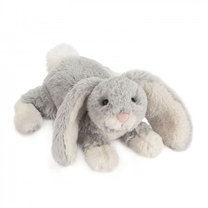 SMALL Jellycat Loppy Silver Bunny 21 CM X 9 CM, Jellycat USA | YJ4971683
