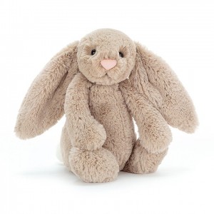 TINY Jellycat Bashful Beige Bunny 13 CM X 6 CM, Jellycat USA | FE1078526