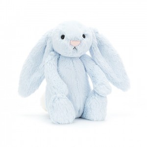 TINY Jellycat Bashful Blue Bunny 13 CM X 6 CM, Jellycat USA | JA8134075