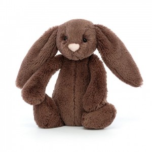 TINY Jellycat Bashful Fudge Bunny 13 CM X 6 CM, Jellycat USA | XR7283190
