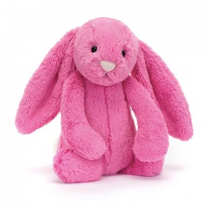 TINY Jellycat Bashful Hot Pink Bunny 13 CM X 6 CM, Jellycat USA | XY0846517