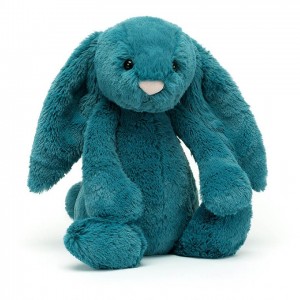 TINY Jellycat Bashful Mineral Blue Bunny 13 CM X 6 CM, Jellycat USA | WD0824736