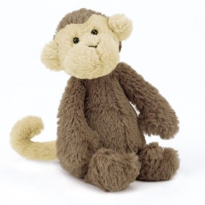 TINY Jellycat Bashful Monkey 13 CM, Jellycat USA | KZ4850627